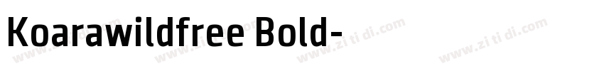 Koarawildfree Bold字体转换